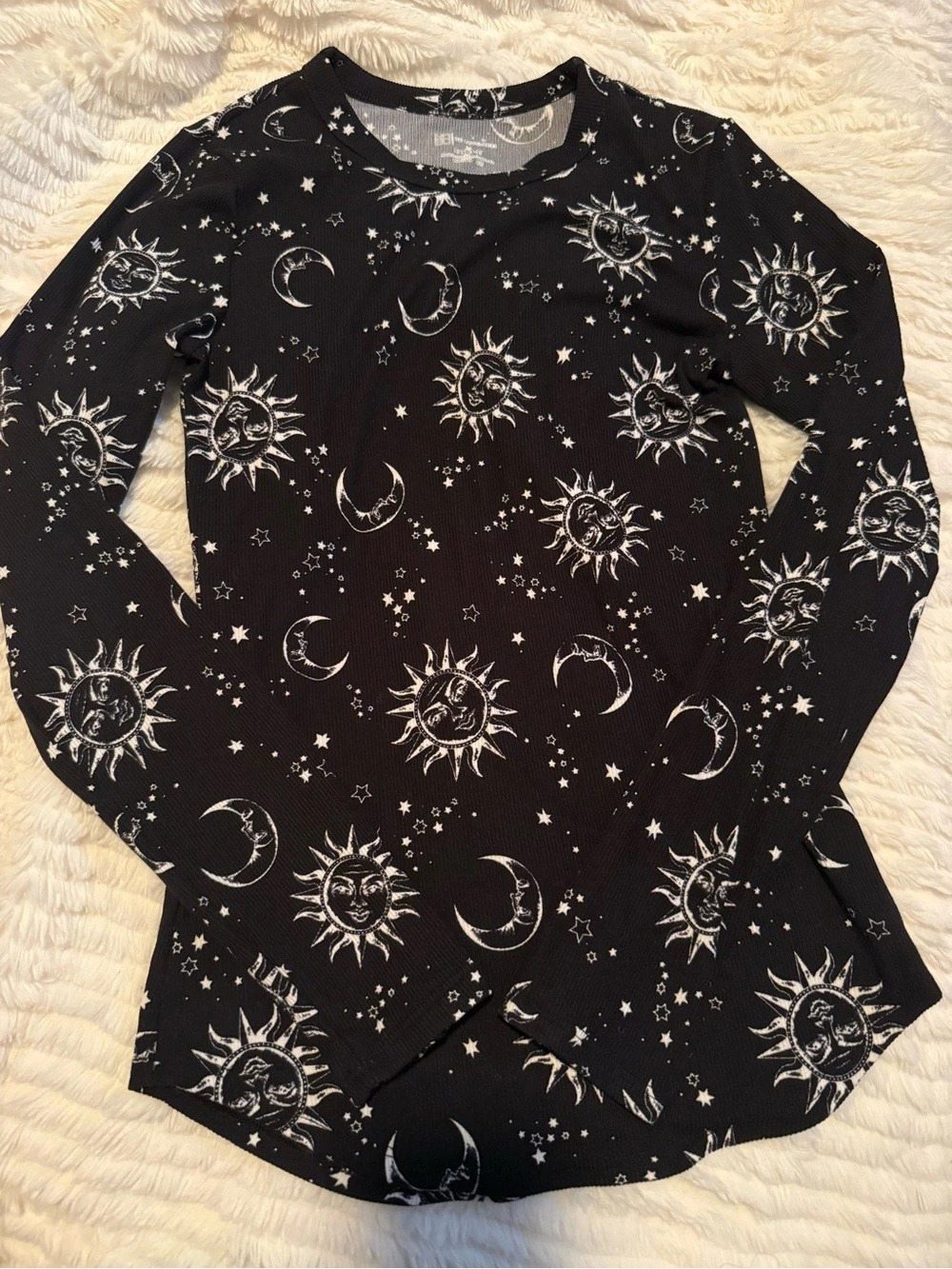 Print Long Sleeve Sleep Top